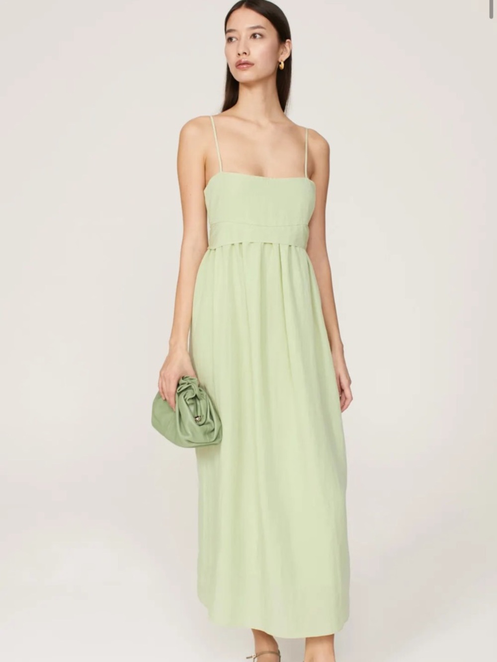 New VINCE Strap Maxi Dress in Light Green